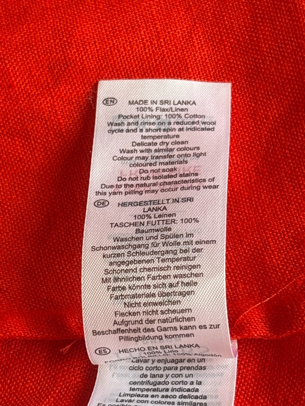 Hobbs London Preppy Linen Red Classic Minimalist Button Down Shirt Dress Size 2 - Picture 9 of 10